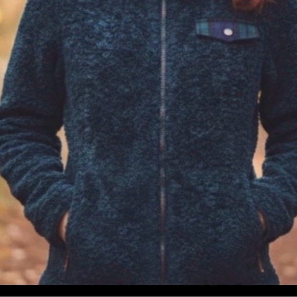 Plush Navy Pendleton Zip-Up Jacket - Picture 7 of 7